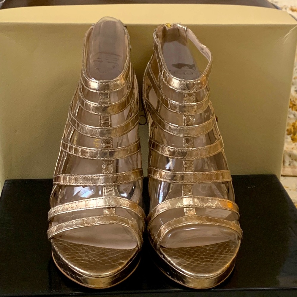 Gold Strap Sandals
